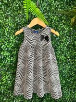 Vestido Feminino tamanho 3, listrado preto e branco Vestido Feminino tamanho 3, listrado preto e branco