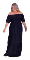 Vestido Feminino Tamanho Grande Moda Plus Size babado