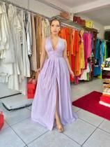 Vestido feminino tecido tamanho P na cor lavanda