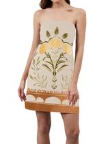Vestido feminino TERIVEEK sem alças, tubo, mini boho, estampa floral Vestido feminino TERIVEEK sem alças, tubo, mini boho, estampa floral