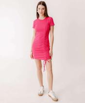 Vestido Feminino Tubinho Drapeado Manga Curta Marisa-39072