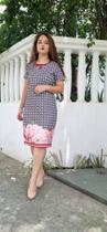 Vestido Feminino Tubinho Midi Estampado Moda Feminino Lindo 139 Vestido Feminino Tubinho Midi Estampado Moda Feminino Lindo 139
