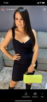 Vestido feminino, tubinho preto, dona da moda tam p Vestido feminino, tubinho preto, dona da moda tam p