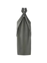 Vestido Feminino Verão Fino Elegante Sem Alças Sem Mangas Sem Costas Cor Pura Halter