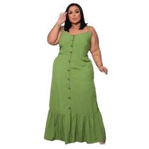 Vestido Feminino Verão Plus Size Soltinho Estampado Barato Midi Floral 2759plus