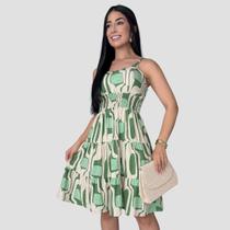 Vestido Feminino Viscose Lastex Com Bojo e Alças Regulaveis