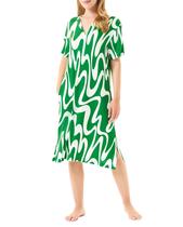 Vestido Feminino Viscose Sem Gola Macio Verde Lohe Vestido Feminino Viscose Sem Gola Macio Verde Lohe