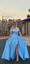 Vestido festa azul claro tamanho 38