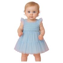 Vestido festa azul petit cherie aniversário 127026 Vestido festa azul petit cherie aniversário 127026