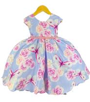 Vestido Festa Borboletas Lilás Vestido Festa Borboletas Lilás