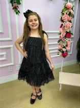 Vestido Festa Encanto Blitz Preto para Meninas