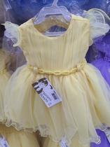Vestido festa infantil amarelo princesa daminha RN a 3 anos Vestido festa infantil amarelo princesa daminha RN a 3 anos
