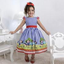 Vestido festa infantil do Show da Luna