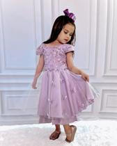 Vestido festa infantil jardim encantado borboletas menina Vestido festa infantil jardim encantado borboletas menina