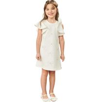 Vestido Festa Infantil Luxo Pérolas Reveillon Papilloo