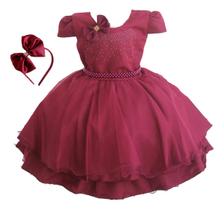 Vestido Festa Infantil Marsaka Luxo Luva E Tiara Vestido Festa Infantil Marsaka Luxo Luva E Tiara