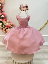 Vestido Festa Infantil Rosa Rosé Nude Amêndoa Formatura Florista Casamento Dama Daminha Social Menina Juvenil Pérolas Vestido Festa Infantil Rosa Rosé Nude Amêndoa Formatura Florista Casamento Dama Daminha Social Menina Juvenil Pérolas