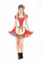 Vestido Festa Junina Adulto, Vestido Xadrez Vermelho