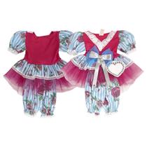 Vestido Festa Junina Baby Tutu Colorido com Calça - Gugudada