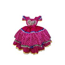 Vestido Festa Junina Caipira Infantil Meninas Juvenil Xadrez