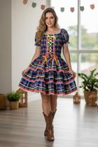 Vestido Festa Junina Caipira Quadrilha Adulto Luxo Vestido Festa Junina Caipira Quadrilha Adulto Luxo