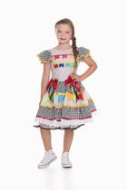 Vestido Festa Junina Infantil Bandeirinhas Muvile 9955