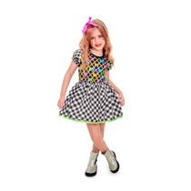 Vestido Festa Junina Infantil Luxo pra Meninas Roupa Caipira Xadrez Quadrilha de Escola