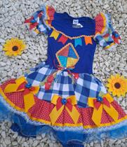 Vestido festa junina Infantil luxo Vestido festa junina Infantil luxo