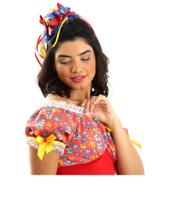 Vestido Festa Junina Lindo Modelo Aruba Floral 3 cores do P ao GG - Tango