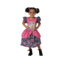 Vestido Festa Junina Quadrilha Bb Meninas Criança Colorido