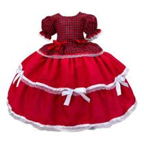 Vestido Festa Junina Quadrilha Caipira Sao Joao Infantil