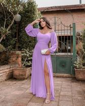 Vestido festa longo lilás Vestido festa longo lilás