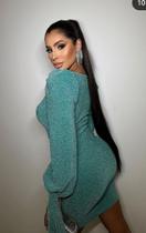 Vestido festa lurex com forro Vestido festa lurex com forro