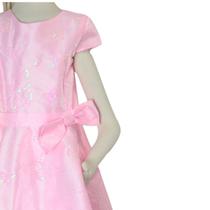 Vestido Festa Luxo Infantil Verão Petit Cherie Rosa