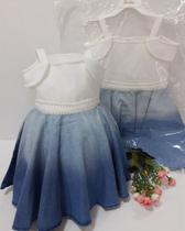 Vestido Festa Luxo Paraiso Menina Tam 1 2 3 4 Infantil 10109