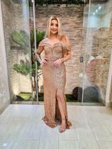 Vestido festa madrinha bege tamanho G Vestido festa madrinha bege tamanho G