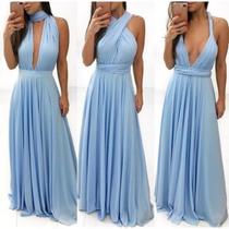 Vestido Festa Madrinha Longo Varias Formas De Uso Multiforma. Tamanho P ao GG