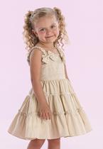 Vestido Festa Menina Bege Petit Cherie Vestido Festa Menina Bege Petit Cherie