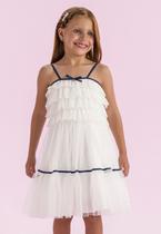 Vestido Festa Off Infantil Petit Cherie Vestido Festa Off Infantil Petit Cherie