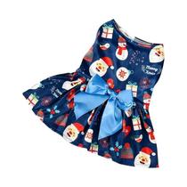 Vestido Festivo De Natal Para Cães Com Laço, Saia Leve Para Cães De Pequeno a Grande Porte, Tamanhos