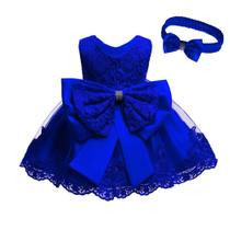 Vestido FKKFYY Baby Little Girls Christmas Party 12-18M Sapphire