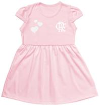 Vestido Flamengo Infantil Rosa Torcida Baby