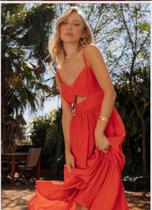 Vestido Flávia laranja tamanho P Vestido Flávia laranja tamanho P