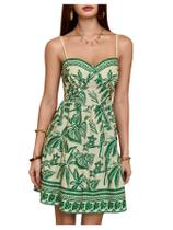 Vestido Floerns Floral Boho Mini Spaghetti Spaghetti Strap Green Vestido Floerns Floral Boho Mini Spaghetti Spaghetti Strap Green
