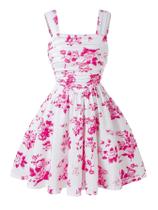 Vestido Floerns Girl's Summer Boho Floral Straps Cami 11Y