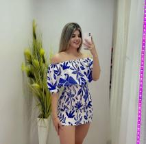 Vestido floral azul Mini tamanho P Vestido floral azul Mini tamanho P