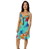 Vestido Floral de Alça. - Tamanho M