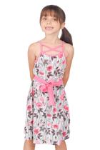 Vestido Floral de Alcinhas Vazado - Big Bless Vestido Floral de Alcinhas Vazado - Big Bless