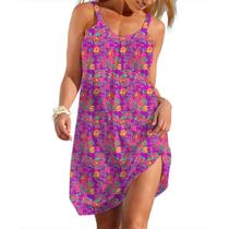 Vestido Floral Elegante Estilo Coreano Para Mulheres, Sem Mangas, Saia De Praia, Moda De Rua