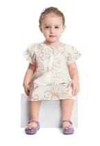 Vestido Floral em Viscose para Bebê Menina Quimby